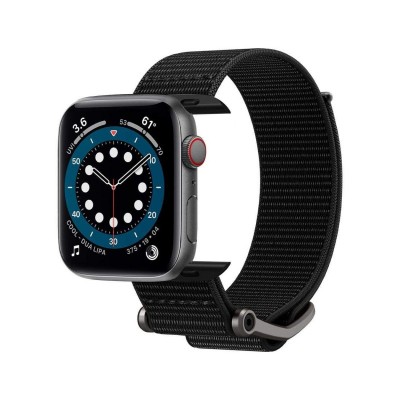 Curea Apple Watch, Spigen Durapro Flex, 2/3/4/5/6/SE (42/44/45mm) Negru